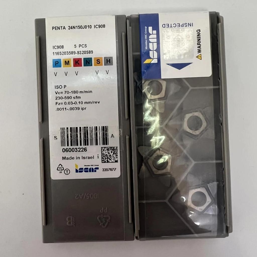 ISCAR / PENTA 24N150J010 IC908 /Industrial Indexable Carbide Inserts 5 PCS
