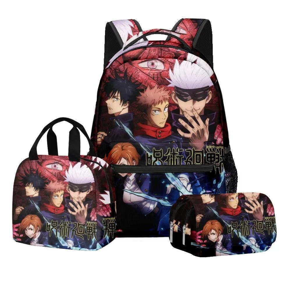 Jujutsu Kaisen Three piece student backpack set