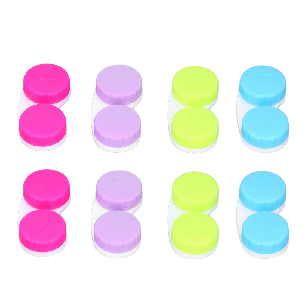 16pcs Contact Lens Case Colorful Contact Lens Soak Storage Container for Outdoor Activities Travel