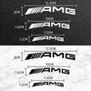 For Mercedes Benz 6pcs Car Styling Car Brake Caliper Stickers For AMG Mercedes Benz W204 W124 W201 W202 W212 W220 W205 GLA CLA Automotive Goods