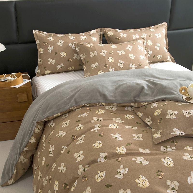 Пододеяльник из молочного бархата AB Зимний пододеяльник Утолщенный для сохранения тепла Однопредметный Односторонний Пододеяльник из молочного бархата Одеяло