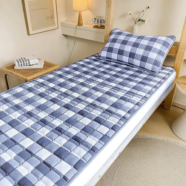 WTEMPO Четырехсезонное домашнее печатное постельное белье, матрас для сна, односпальный/двуспальный, для общежития, нескользящие одеяла, большой размер, мягкие универсальные матрасные маты