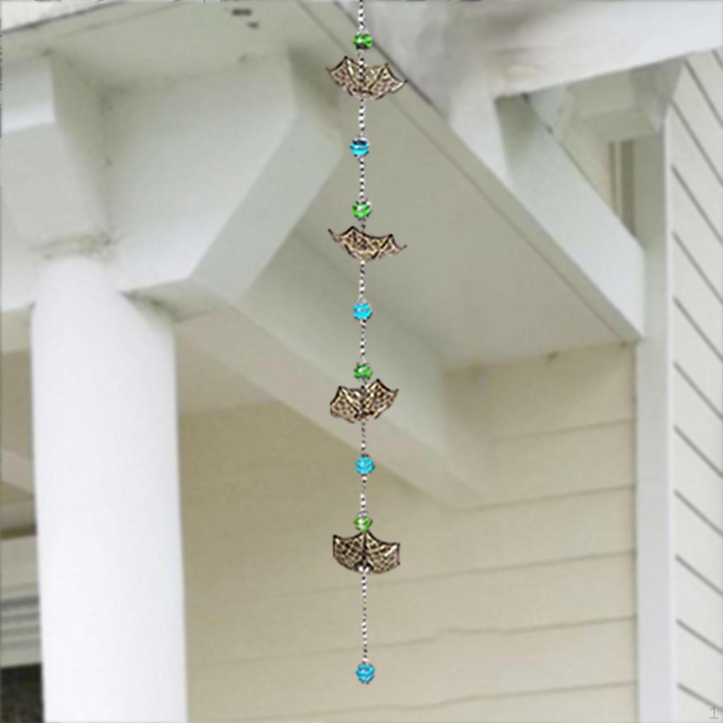 Адаптер для водосточной трубы для системы дождевой цепи Уличное оборудование Металлический водоотвод Инструменты для сада