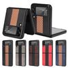 Fashion Splicing Case For Samsung Galaxy Z Flip 3 Cover Anti -Knock Luxury Leather Cases For Flip3