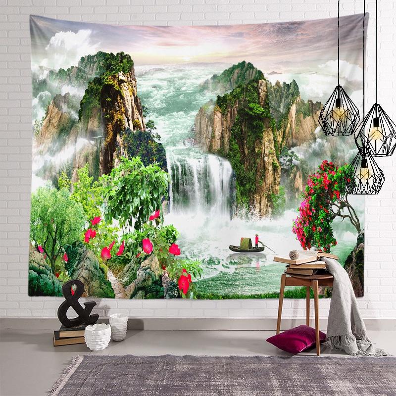 Настенный гобелен, ландшафтное покрытие, простыни для гостиной, пляжные полотенца, домашний декор