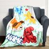 Custom Name Happy Birthday Celebration Party Blanket For Couch Bed Plush Cozy Fuzzy Blanket Super Soft Warm Blankets For Fall And Winter 0916259
