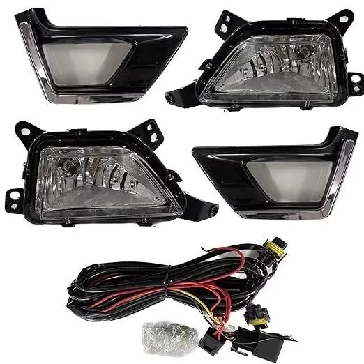 Fog Lamp set For Mahindra XUV 300 With Bulb, Grill, Wiring, Switch (PAIR)