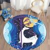 Floor Mat Living Room Rug Children's Crawling Play Area Mat Anime Carpet Door Mat Forest Fawn Round Rug