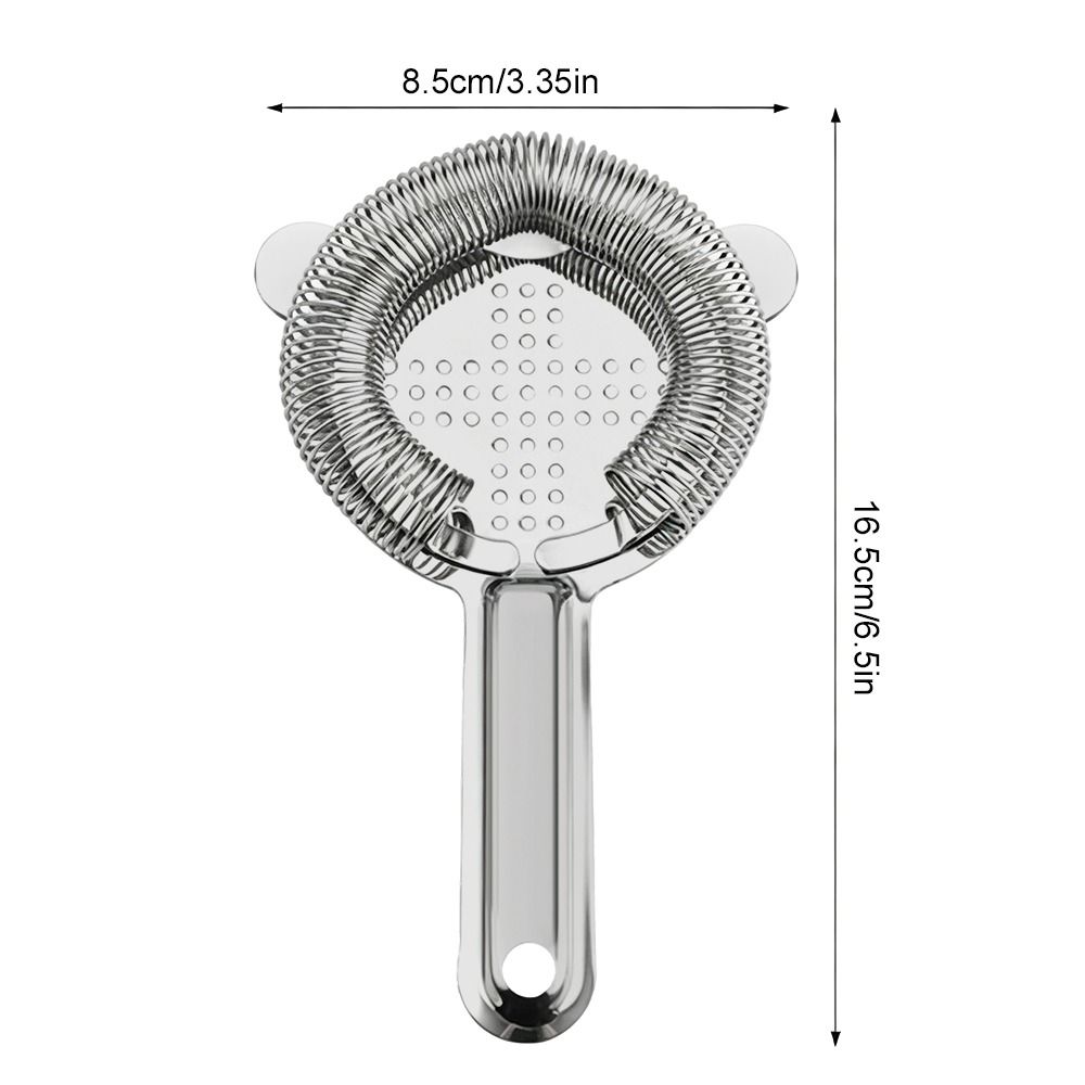 Anti Rust Drink Strainer High-Density Spring Ice Strainer Ergonomic Bar Strainer Restaurants