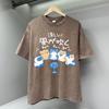Cartoons Blow Fan Cat Cartoons Creativity Men T Shirt Oversize T-Shirt High Quality Cotton T-Shirts Hip Hop Tops