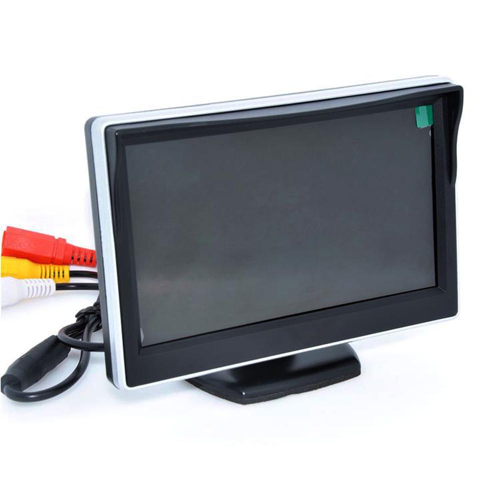2 in 1 Parking System 5 TFT Car Monitor+4LED Car Rearview Camera 170 Angle monitor backup camera