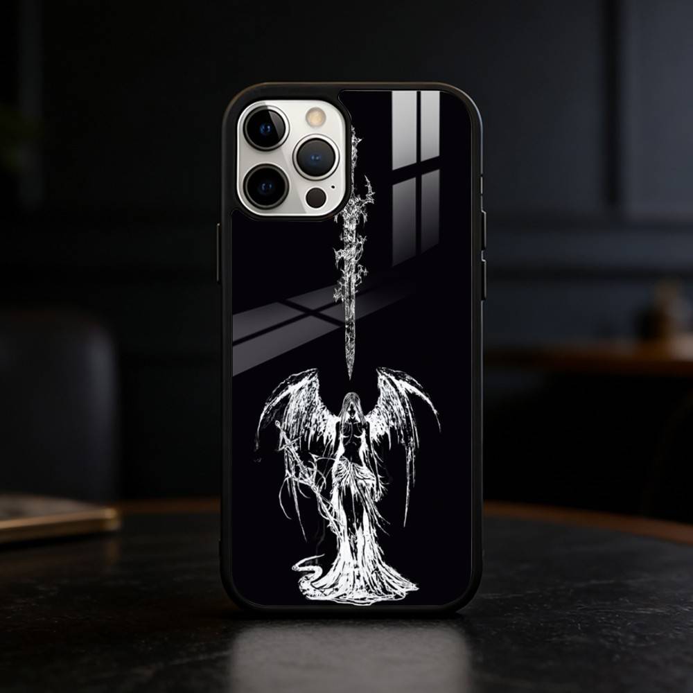Готический Кибер Сигил Глаза Черепа Чехол для Телефона для iPhone 17/16/15/14/13/12/Plus/Pro/Max с Поддержкой Магнитной Беспроводной Зарядки