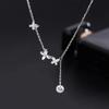 Butterfly Tassel Necklace: Elegant Zircon Pendant for Women, Luxury and Sophisticated Design, Trendy Clavicle Jewelry.