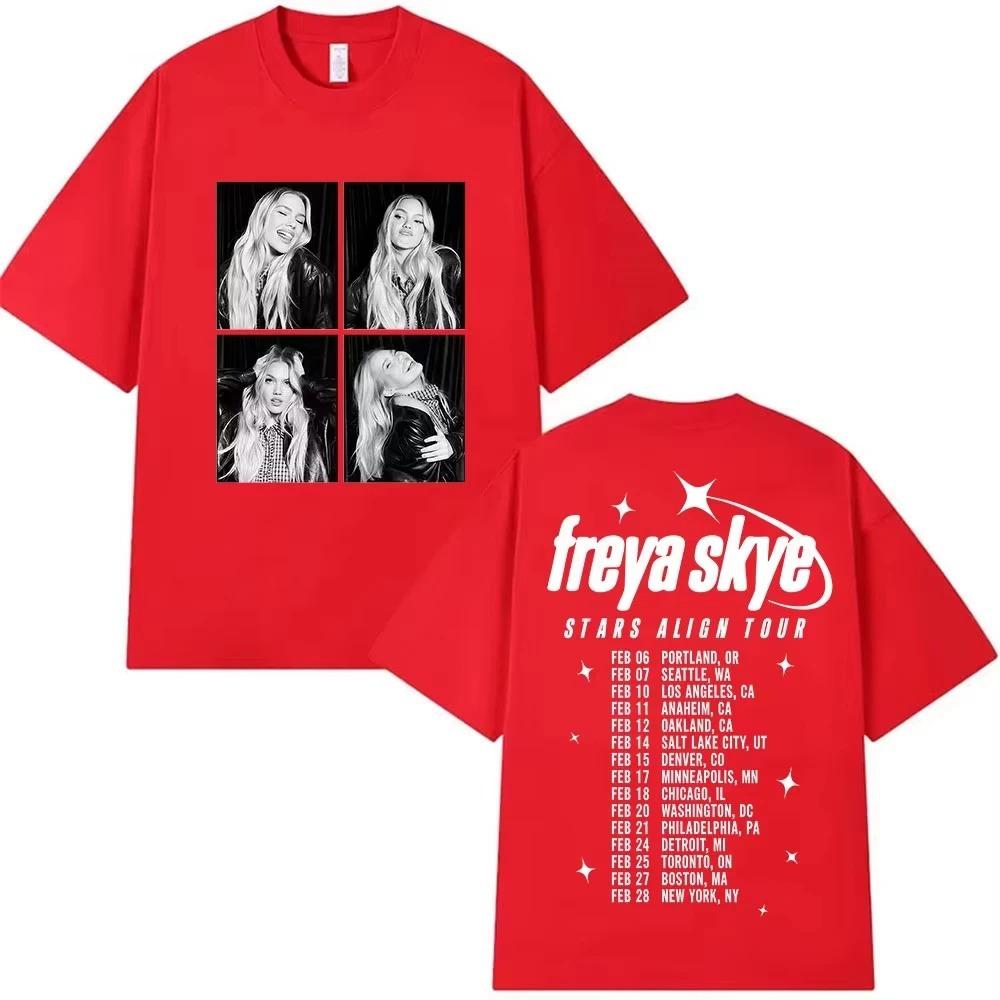 2026 Summer Bestseller Singer Freya Skye Retro Casual Trendy Unisexs Short Sleeve TShirt Loose Breathable Women And Unisex TShirt