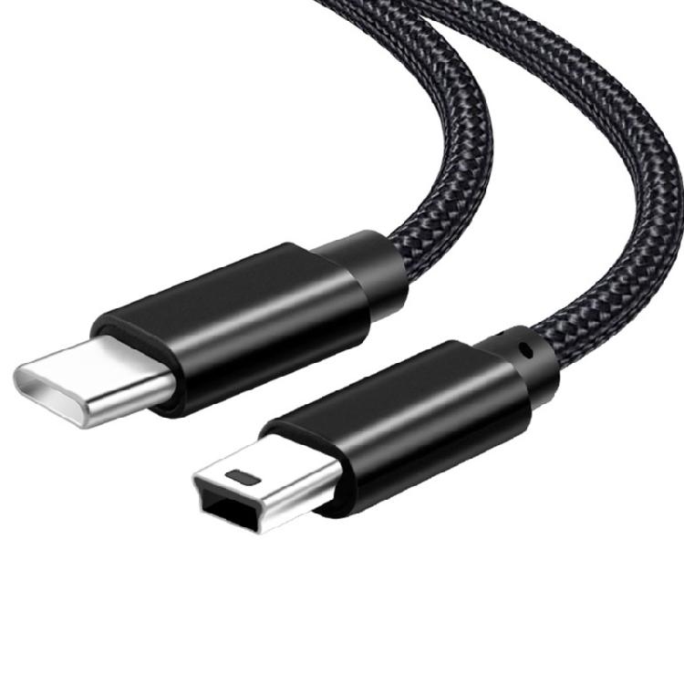 Зарядный кабель Type-C на Mini USB разной длины, поддержка передачи данных