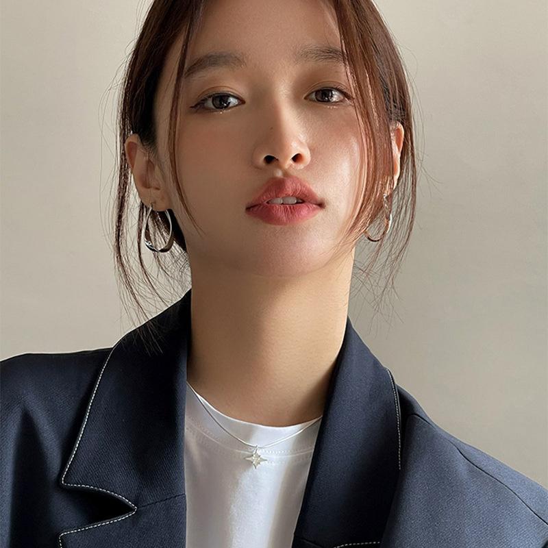 Трендовые Горячие Распродажи Модные Металлические Французские Серьги-Кольца для Женщин Винтажные Серьги Классические Вечерние Свадебные Подвески Циркон Подарки 2025