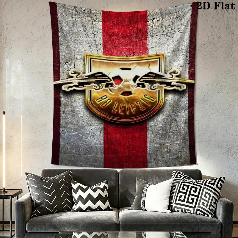 RB Leipzig Wall Tapestry Aesthetic Wall Hanging Printed Fabric Blanket Decorative Tapestries for Bedroom Living Room Home Decor