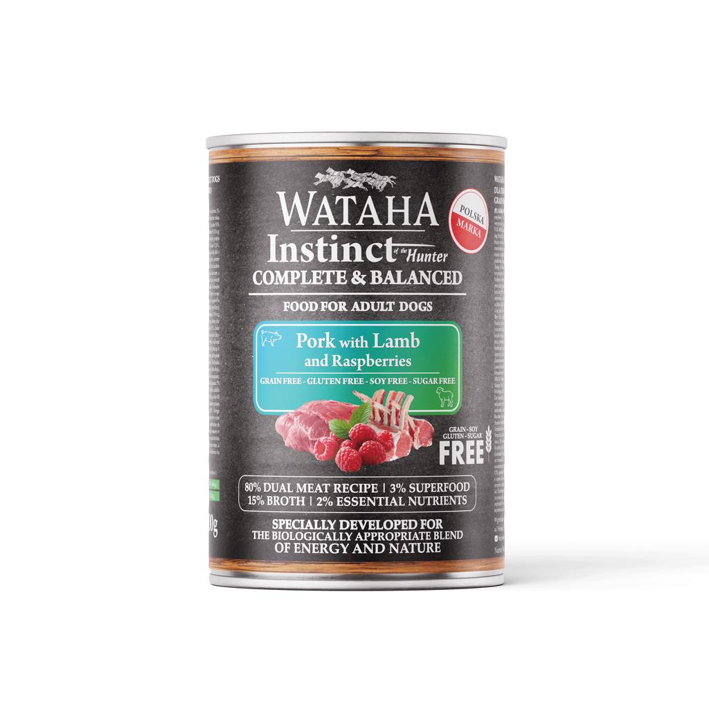 Wataha Instinct 80% Pork with Lamb and Raspberries 400G
