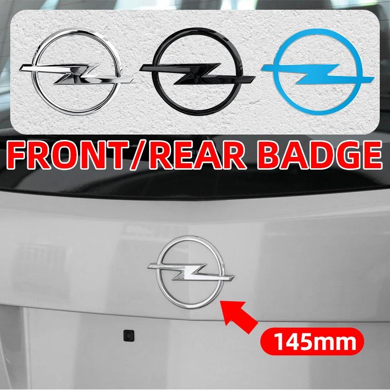 CHU1 1pcs 3D 145mm Opel Logo Emblem Badge Sticker Fit Car Front Grille Hood Bonnet and Rear Trunk Bumper Astra Zafira Insignia Corsa