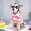 Полосатая рубашка для собак, дышащие рубашки поло, летняя одежда для собак маленьких и средних пород, кошек, девочек, мальчиков, щенков, чихуахуа, йорков, одежда для домашних животных