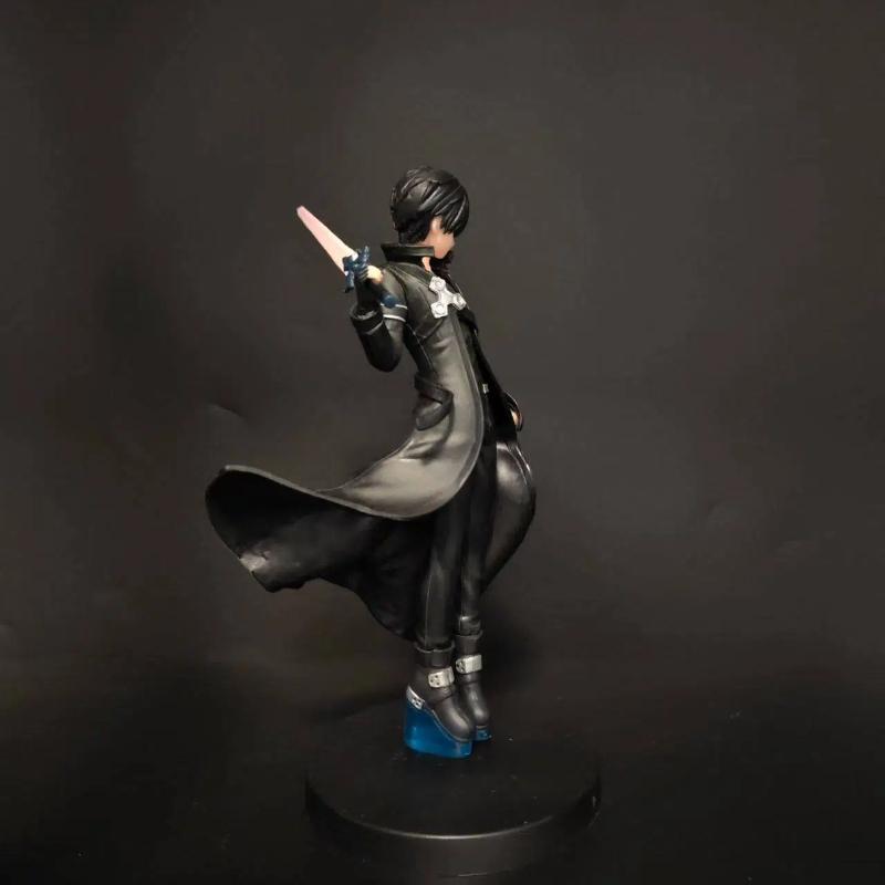 В наличии Аниме Sword Art Online Кирито Кадзуто Поза стоя Фигурка Действия ПВХ Модель Статуэтка Аниме Подарки Коллекционная Фигурка