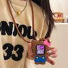Черный силиконовый ремешок с кошкой KT для Apple Watch Серии 1-8, S10/SE3/Ultra 2.
