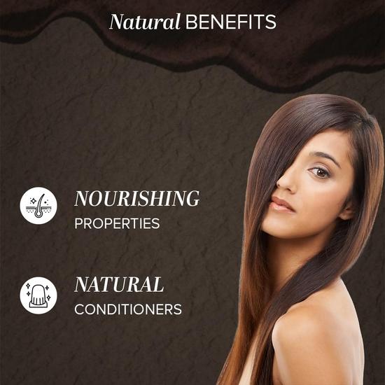 KHADI NATURAL Dark Brown Hair Colour | Herbal Hair Colour | Natural Hair Powder For Dark Brown Hair | Suitable For All Hair Types, 1 Count