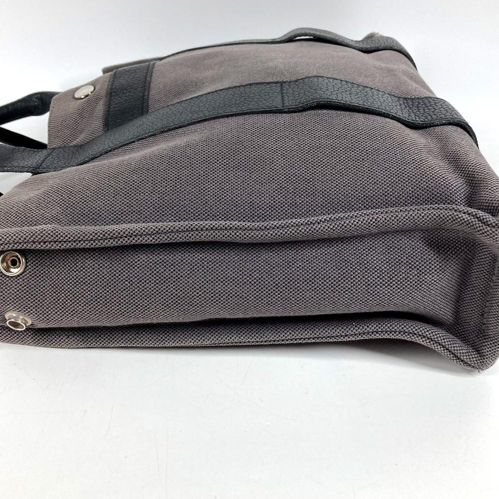 HERMES Sacquahne MM Sacquahne MM Bag Tote Bag Hand Bag Leather/Canvas gray/Black