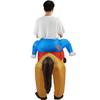 Riding Horse Inflatable Costume Halloween Show Costume Funny Animal Ride Walking Jazz Horse Inflatable Costume