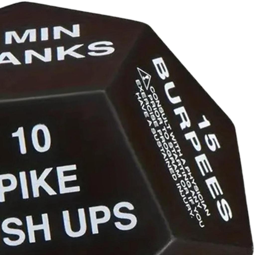 Bodyweight Sports Dice Fitness 4 Inches In Diameter Hiit Family Games Exercise Workout