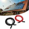1 пара солнечного кабеля с разъемом 12AWG, удлинительный кабель-адаптер для солнечной системы, черный 5 метров + красный 5 метров