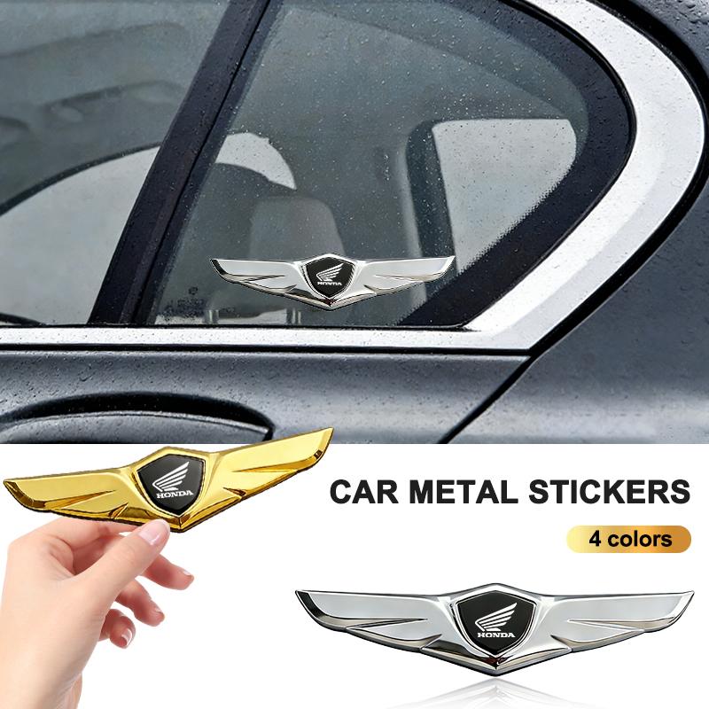 Car Front Grille Emblem Sticker Exterior Decoration Hood Front Face Appearance Logo Accessories For Honda Mugen Power Civic CRV HQ4
