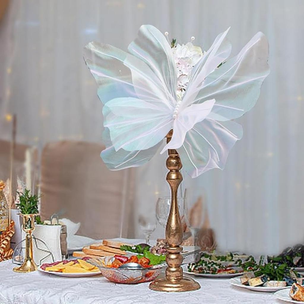 Artificial Butterfly,Giant Gauze Fake Butterfly Mariage Decor,Butterfly Wall Decor for Wedding Crafts Wall Room Decor DIY,50cm