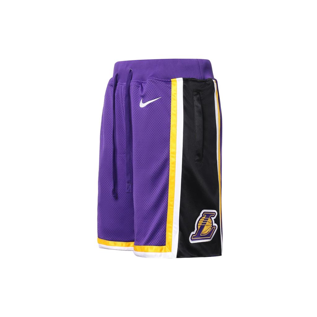 Nike Lakers Courtside Statement Edition Basketball Shorts Men Bottoms Purple AV3545-504