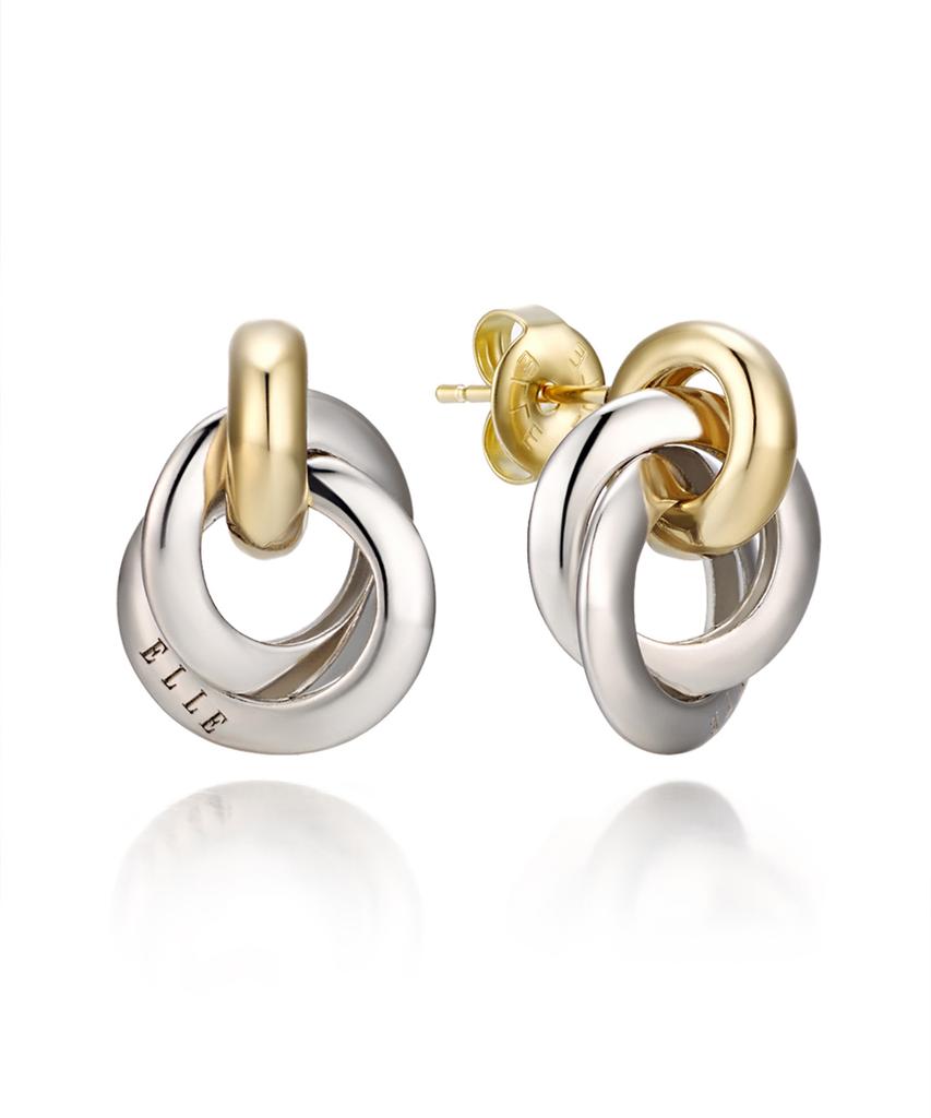 Ellejewelry 14K Gf Простые серьги-соломинки Elgpee351