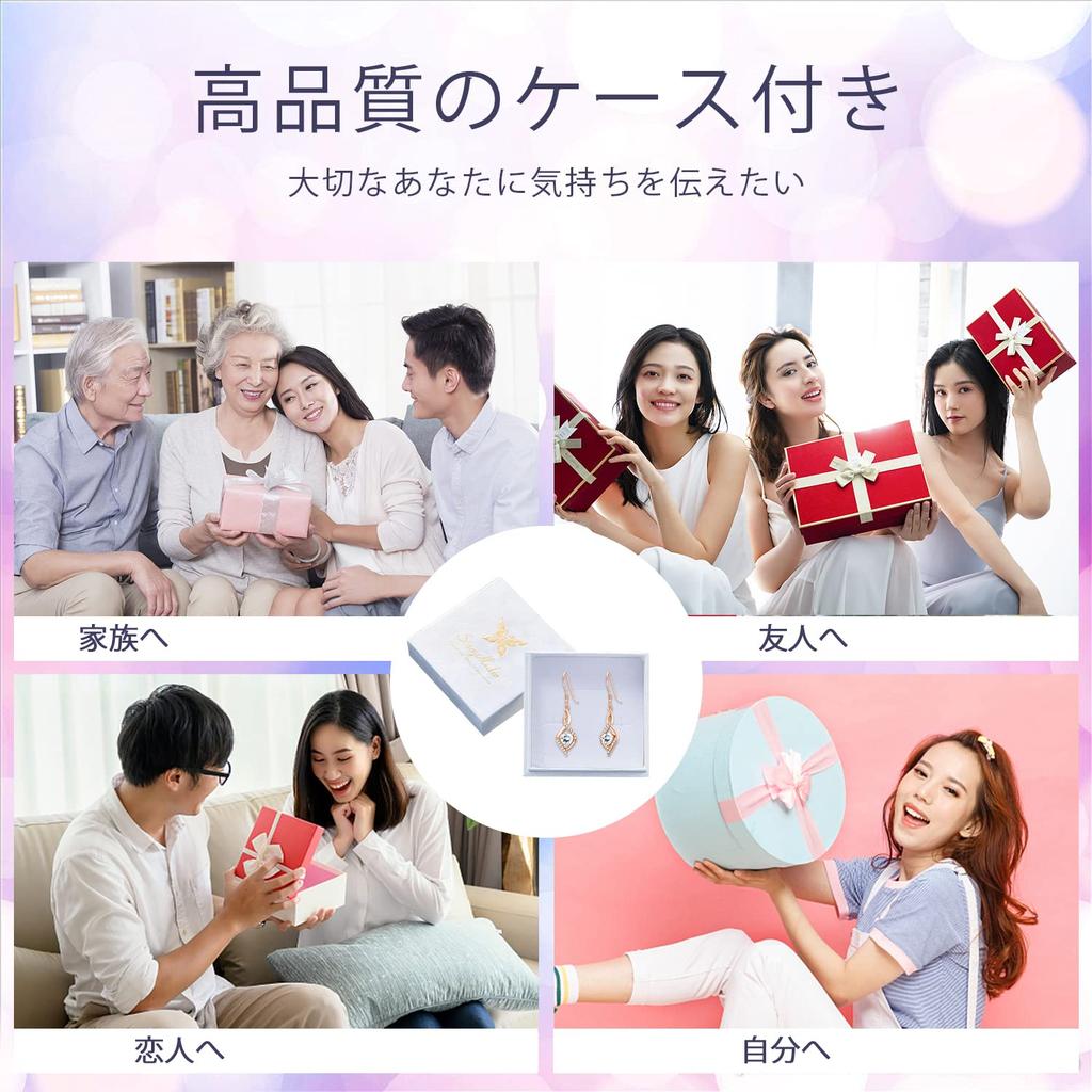 StoryMidir Подвесные серьги-крючки розового цвета с металлической аллергией 925 пробы, высококачественные, без зацепок, с белым фианитом, подарки на годовщины, золотые, серьги, сердце, бесплатно, серебряные,