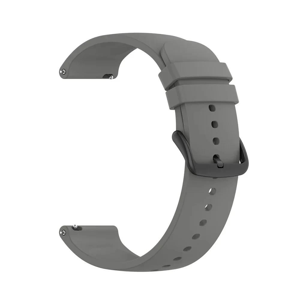 22 20mm Silicone Strap For Xiaomi Watch Band S4/S2 46mm/Mi Watch Color 2/S1 Pro Wristband For Amazfit Bip 6/GTR 4/GTS 4 Bracelet