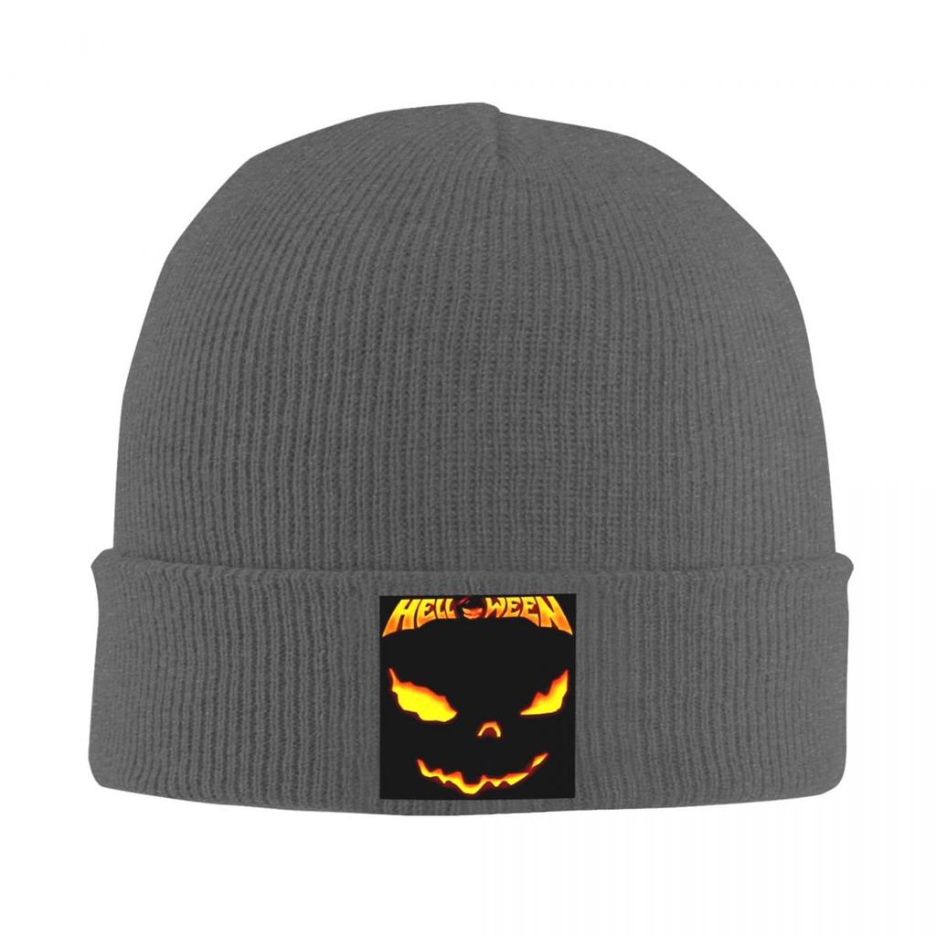 Helloween Rock Band Warm Knitted Cap Fashion Bonnet Hat Autumn Winter Outdoor Beanies Hats for Unisex Adult
