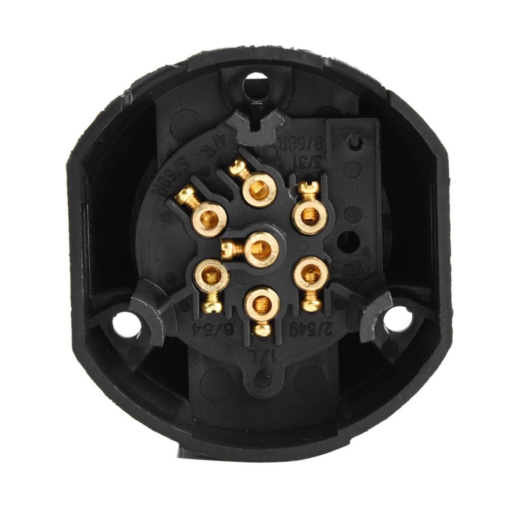 12V Trailer Plug Connector 7 Pin 12V Cable Connector European Truck Connector Trailer Lighting
