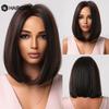 HairCube Короткие прямые прически боб парики с челкой термостойкие синтетические парики для женщин серебристо-серые косплей натуральные парики
