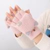 Knitted Wool Finger Gloves Thicken Glove Bracers Fashion Winter Gloves  For Woman Winter Warm