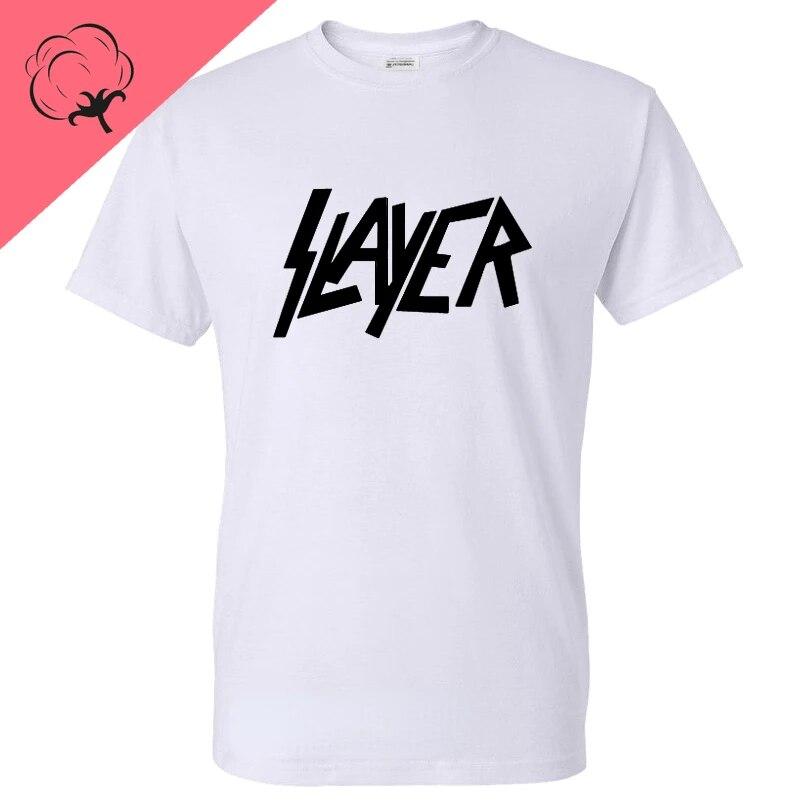 Футболка с металлической лентой, модная футболка унисекс с принтом Slayer, WoUnisex, унисекс, повседневные топы с короткими рукавами, Ropa, графические футболки, футболки