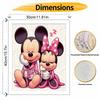 Disney Mickey Minnie Sleeping Oil Painting Art Painting Kit Handmade DIY Gift Home Decoration Bedroom Bedtime Couples Sweet Decor