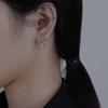 Simple Temperament Beads Korean Copper Fashion Jewelry Stud Earrings Ear Buckle Hoop Earrings