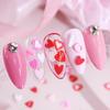 10g/bag Heart Shaped Soft Ceramic Sliced Valentine's Day Nail Accessories for Making Charming Nail Decoration Accessories DIY Nail Products