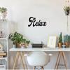 1pc Metal Word Wall Sign Wall Art Home Décor Mellow Out Decorative Iron Crafts Wall Decor Metal Wall hangingWall Sticker