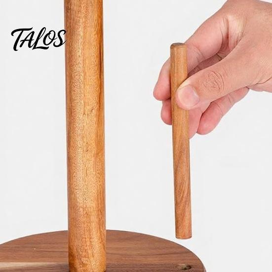 Деревянный держатель для бумажных полотенец Talos, Диспенсер с управлением одной рукой, Настольный, для кухни и ванной комнаты