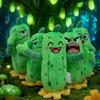 Эмоциональная плюшевая игрушка-огурец Очаровательный эмоциональный овощ Счастливое и злое лица Юмористическая плюшевая игрушка-еда Набитые подарки, разработанные для детей Снятие стресса