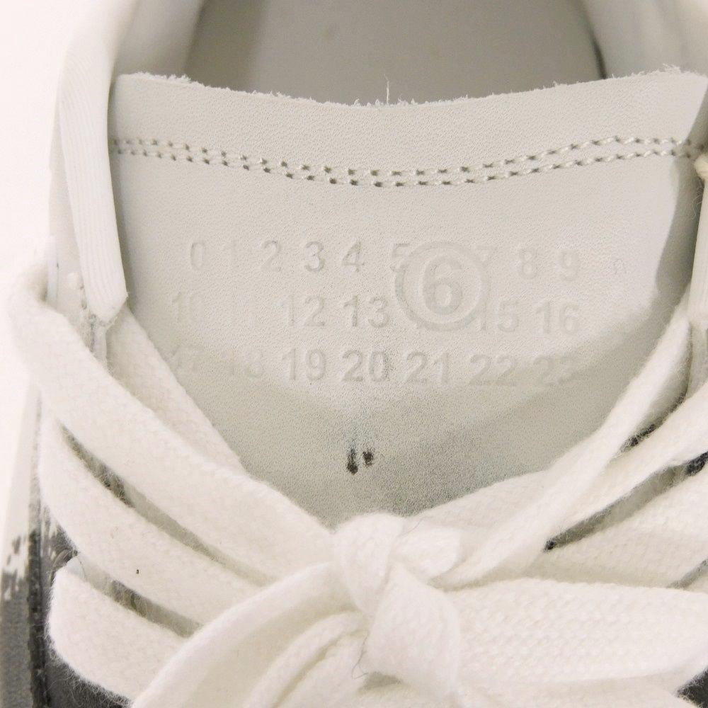 Used 65992 Low-cut Half Paint S59WS0150 7896 37 Platform Shoes White Black 9.4" Unused MM6 Light Gray Women's from