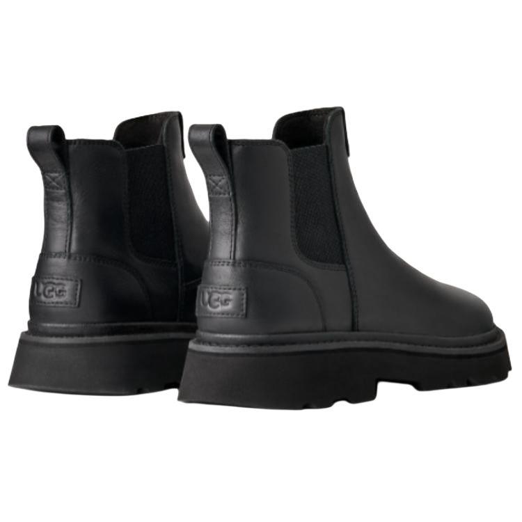 UGG Модный тренд гибридная кожа короткие ботинки челси мужские ботинки черные 1172990-BLK